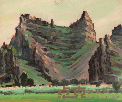 涂克 清凉山 17×21cm