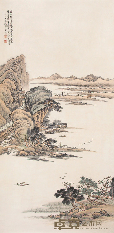 樊浩霖 山水 立轴 137×67cm