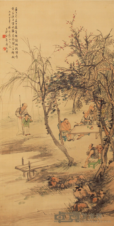 金榕 人物 镜心 105×53cm