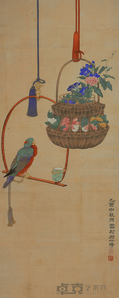 邢一峰 花鸟 立轴 104×39cm