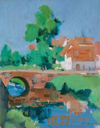 周武发 江南小景 35×27cm