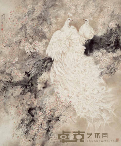陈志才 无限春光 镜心 117×97cm
