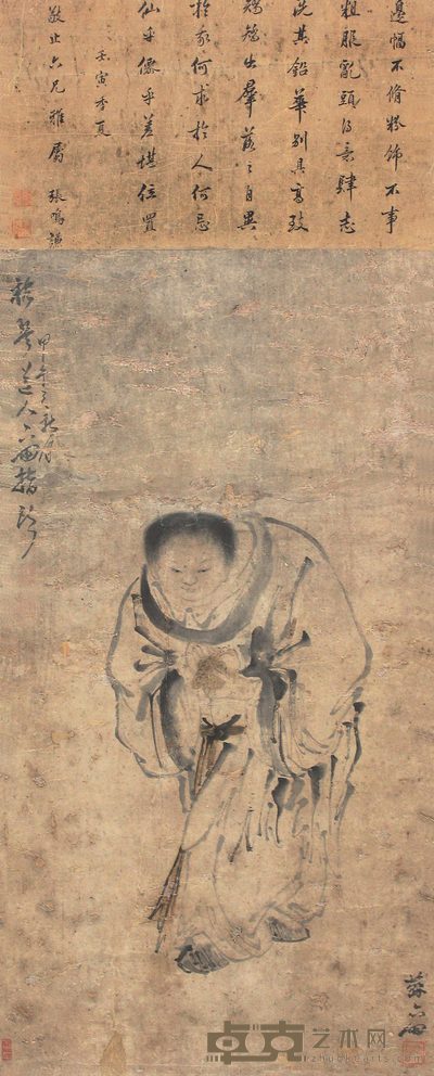 苏六朋 人物 立轴 125×50cm