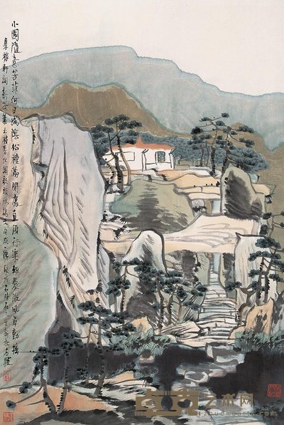方骏 1995年作 小园芳菲 镜心 68×44.5cm