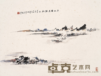 林散之 1985年作 布帆无恙挂秋风 镜心 31×41cm