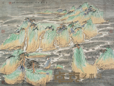 常进 2004年作 千岛湖秋色 镜心 65.5×88.5cm