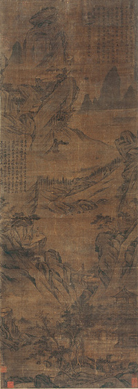 李煜(传) 山水 立轴