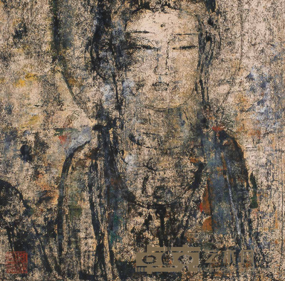 孔柏基 菩萨 64×65cm