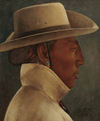 巴荒 1990年 藏人肖像