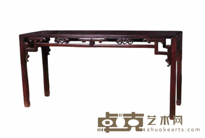 清 红木条桌 169×52×83cm
