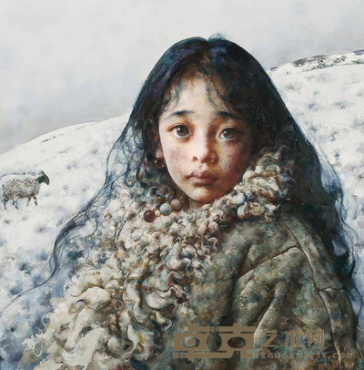 艾轩 寂静的雪原 60×60cm