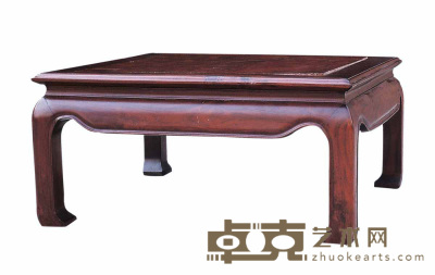 清 红木嵌影子木方桌 85×85×40cm