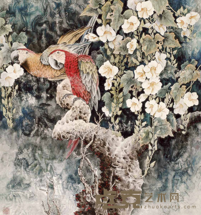 米伟 南国情 镜心 89×83cm