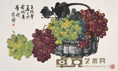 苏葆祯 硕果 镜心 50×62cm