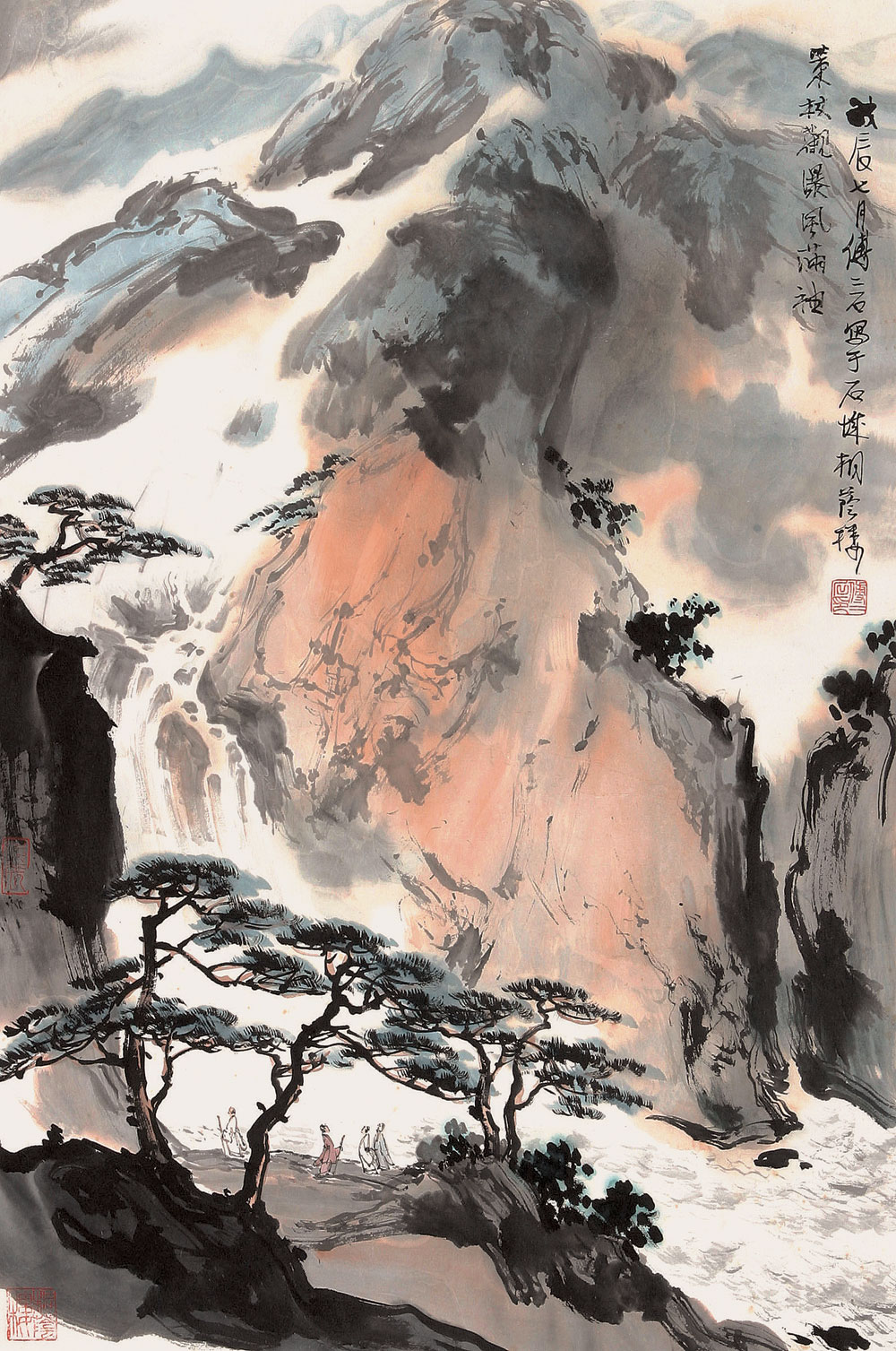 傅二石山水镜心