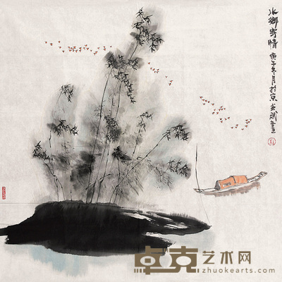 杜世斌 水乡寄情 镜心 68.5×68.5cm