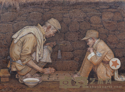 孙滋溪 1991年 五子棋 65×87cm