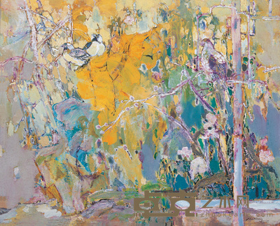 莫雄 2000年 后花园 80×100cm