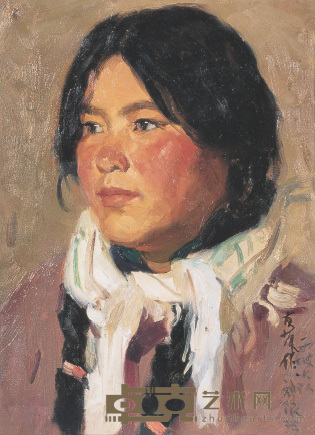 赵友萍 少女 39×29cm