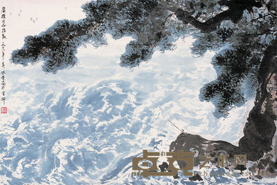 张登堂 1978年作 山水 立轴 46×69cm