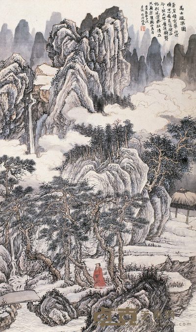 刘彦水 2006年作 高士游乐图 镜心 102×68cm