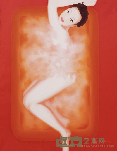 杨帆 红色泡沫系列 72×92cm