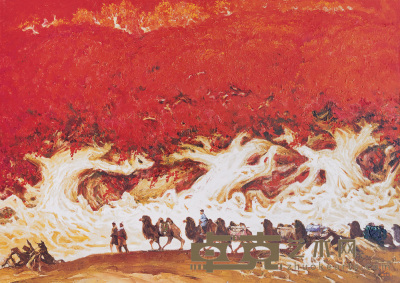 戈沙 胡杨魂系列红色调 114×162cm