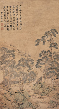 文嘉 山水 立轴