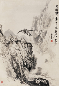 秦仲文 山水 立轴