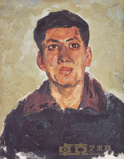 罗尔纯 肖像 45×35cm