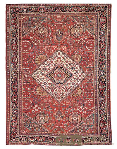 约1875-1900年作 苏丹纳巴达地毯 388×272cm