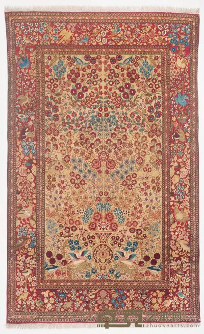 约1950-2000年作 爱哈麦德伊斯法罕地毯 219×136cm
