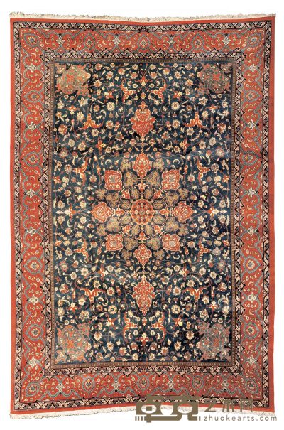 约1925-1950年作 德黑兰地毯 355×249cm