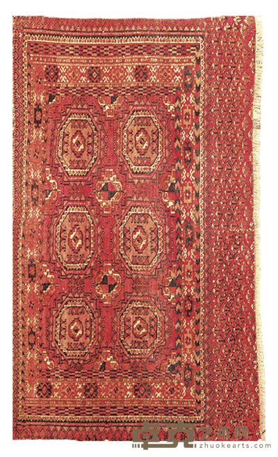 约1875-1900年作 沙耶克地毯 140×84cm