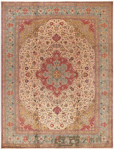 约1925-1950年作 大不里士地毯 439×338cm