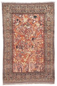 约19世纪中作 克山地毯