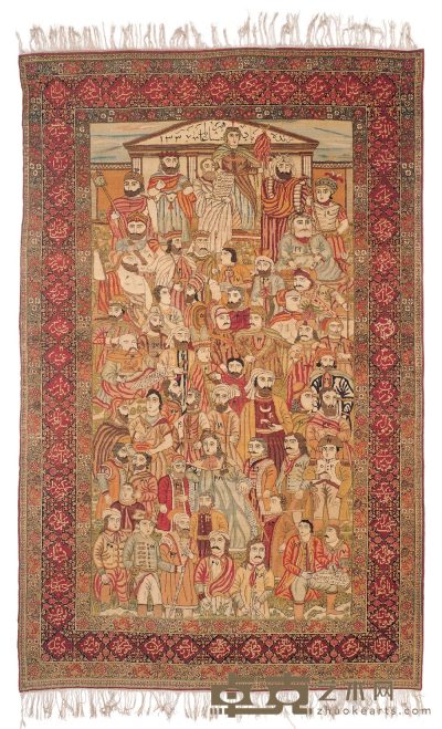 约20世纪初作 拉佛古地毯 241×154cm