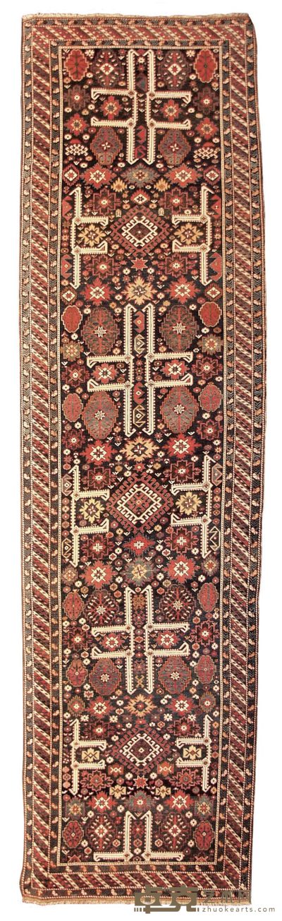 约1875-1900年作 库巴地毯 470×125cm