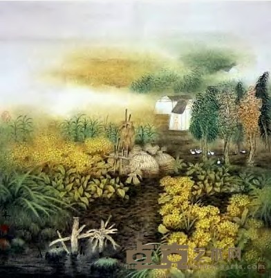 陈危冰 乡情 镜心 68×68cm