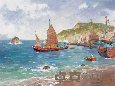 吕洪仁 归航 80×60cm