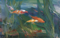 李白丁 2000年作 鱼乐图