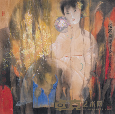 吴声 遥忆图 镜心 65×65cm