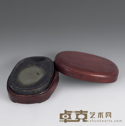 清 随形澄泥砚 14×11cm