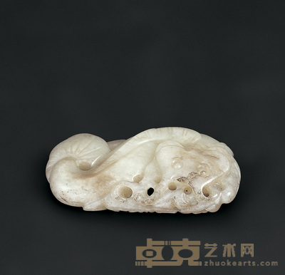 清 玉年年有馀挂件 宽5.8cm