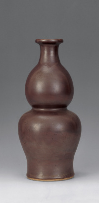 清 紫金釉葫芦瓶