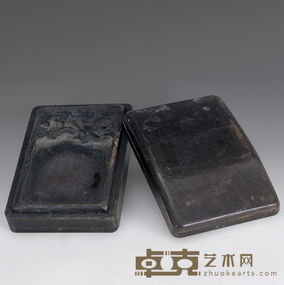 清 长方龙纹砚 20.5×13.5cm