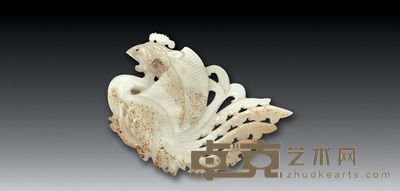 清 玉凤挂件 5×8cm