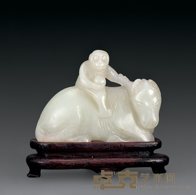 清 玉马上封侯 4.2×5.3cm