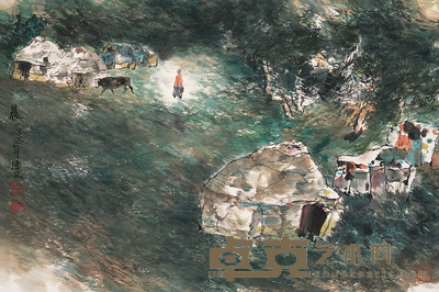 杨延文 2005年作 晨 镜心 45×68cm