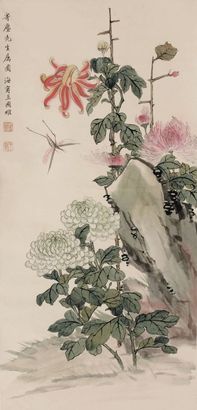 史国良丰收图立轴